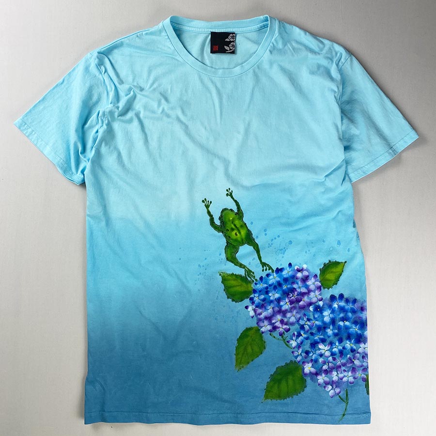 shiki 半袖Tシャツ　紫陽花