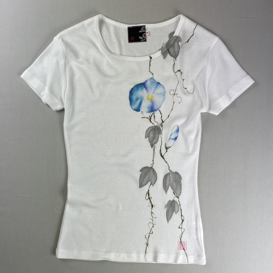 朝顔　フライスTシャツ
