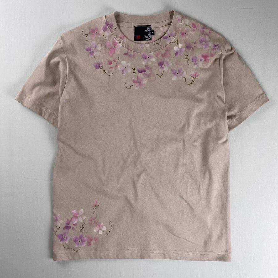 にじみの小花　スモーキーピンク